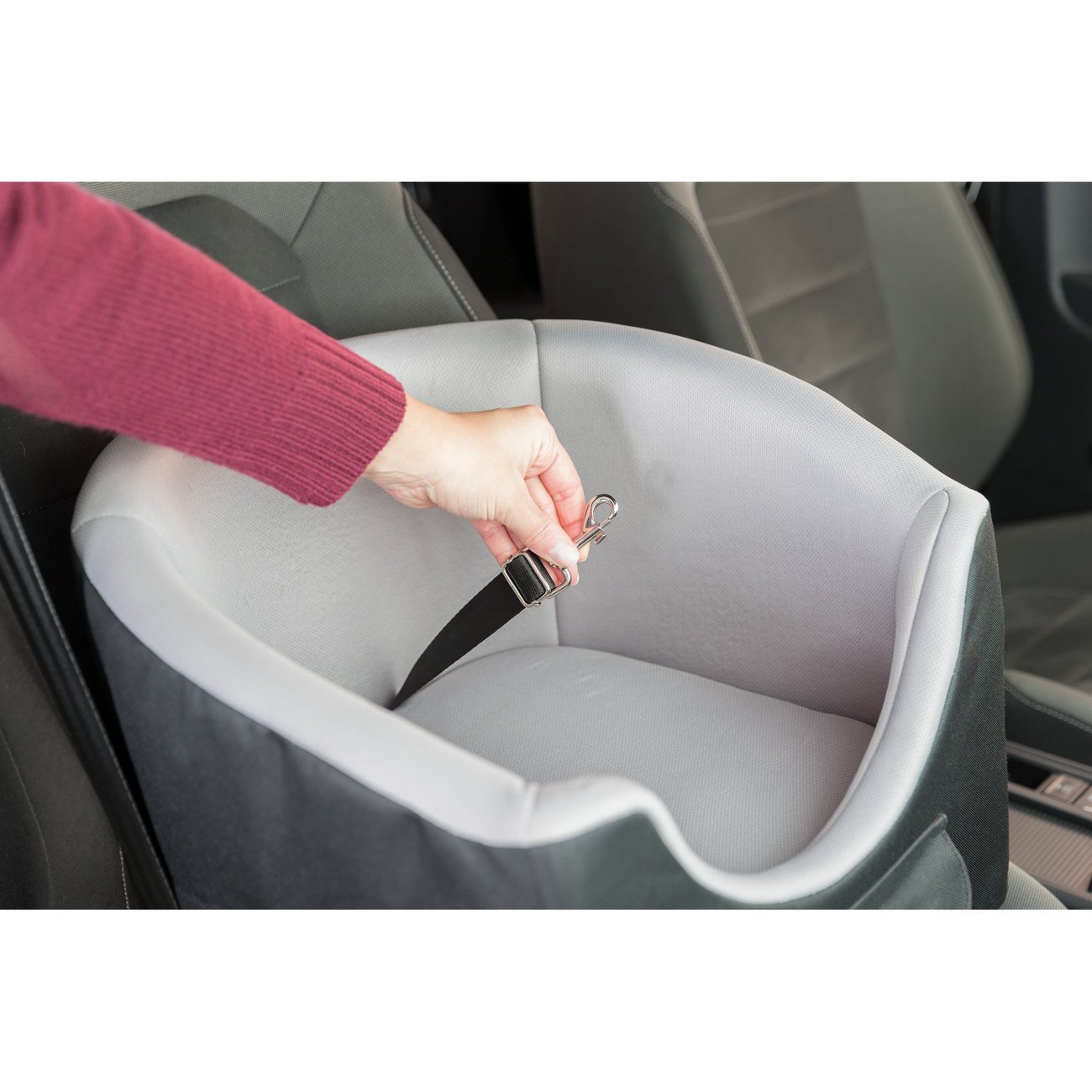 Hundeautositz mit Kurzleine Bild 15