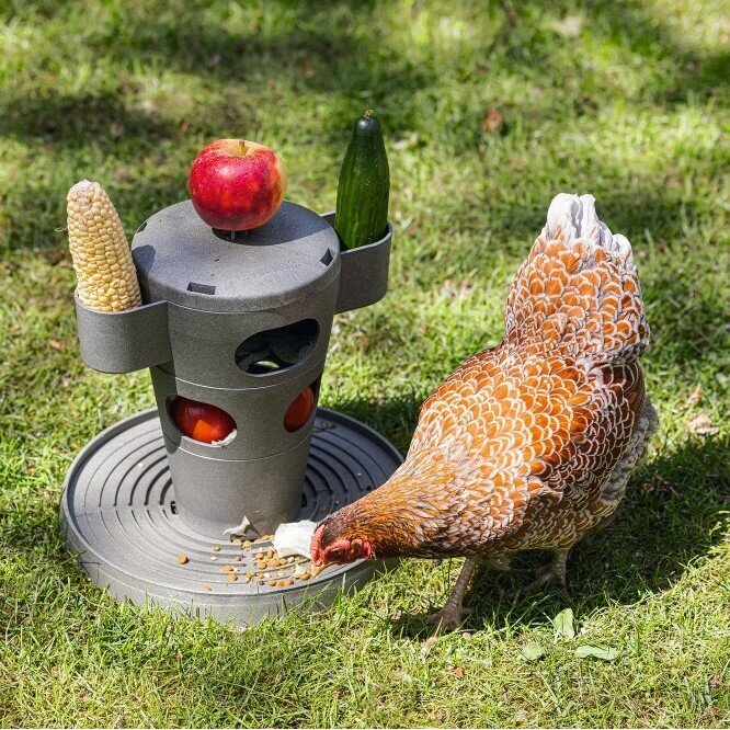 ECO Hühner Snackturm mit Behältern Bild 3