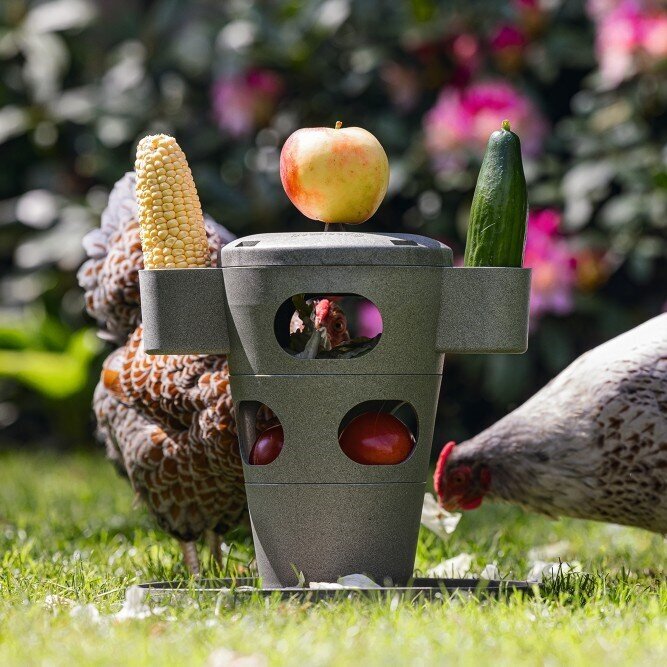 ECO Hühner Snackturm mit Behältern Bild 4
