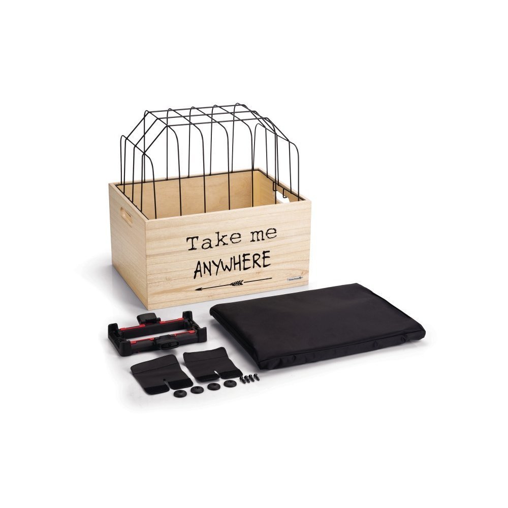 Beeztees Fahrradkorb Holzkiste mit Gitter Bild 8