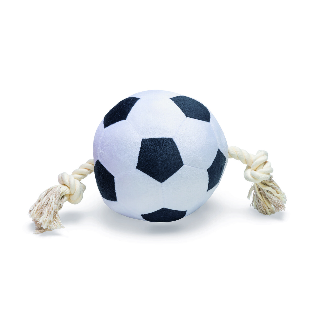 Großer Hundeball Plüschball mit Seil Bild 1