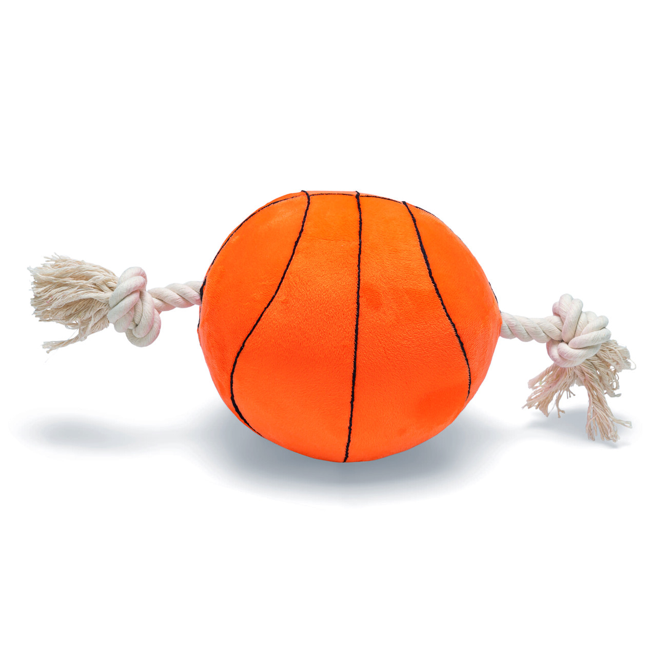 Großer Hundeball Plüschball mit Seil Bild 2