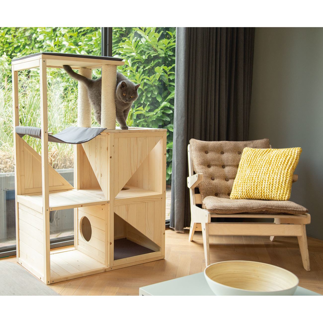 Beeztees Holz Kratzmöbel Vajra Bild 2