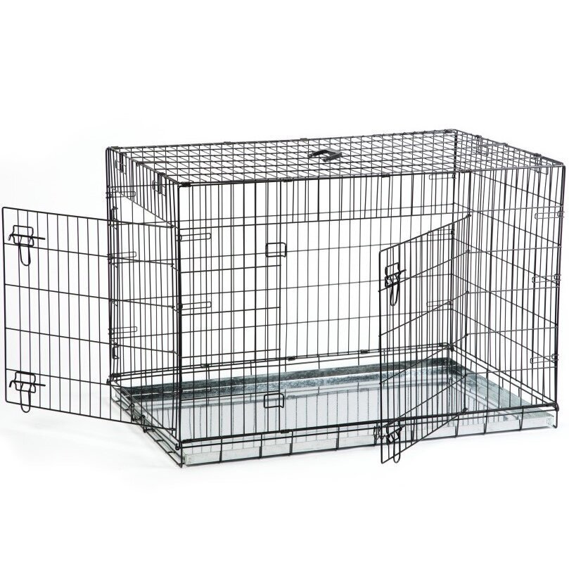 Hunde Gitterbox schwarz verzinkt Bild 7