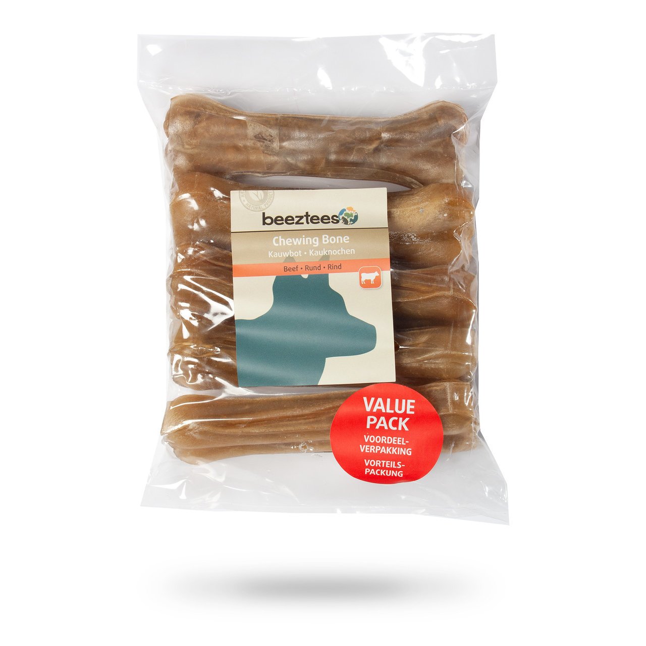 Beeztees Hundesnack Kauknochen Rinderhaut im Vorteilspack Bild 5
