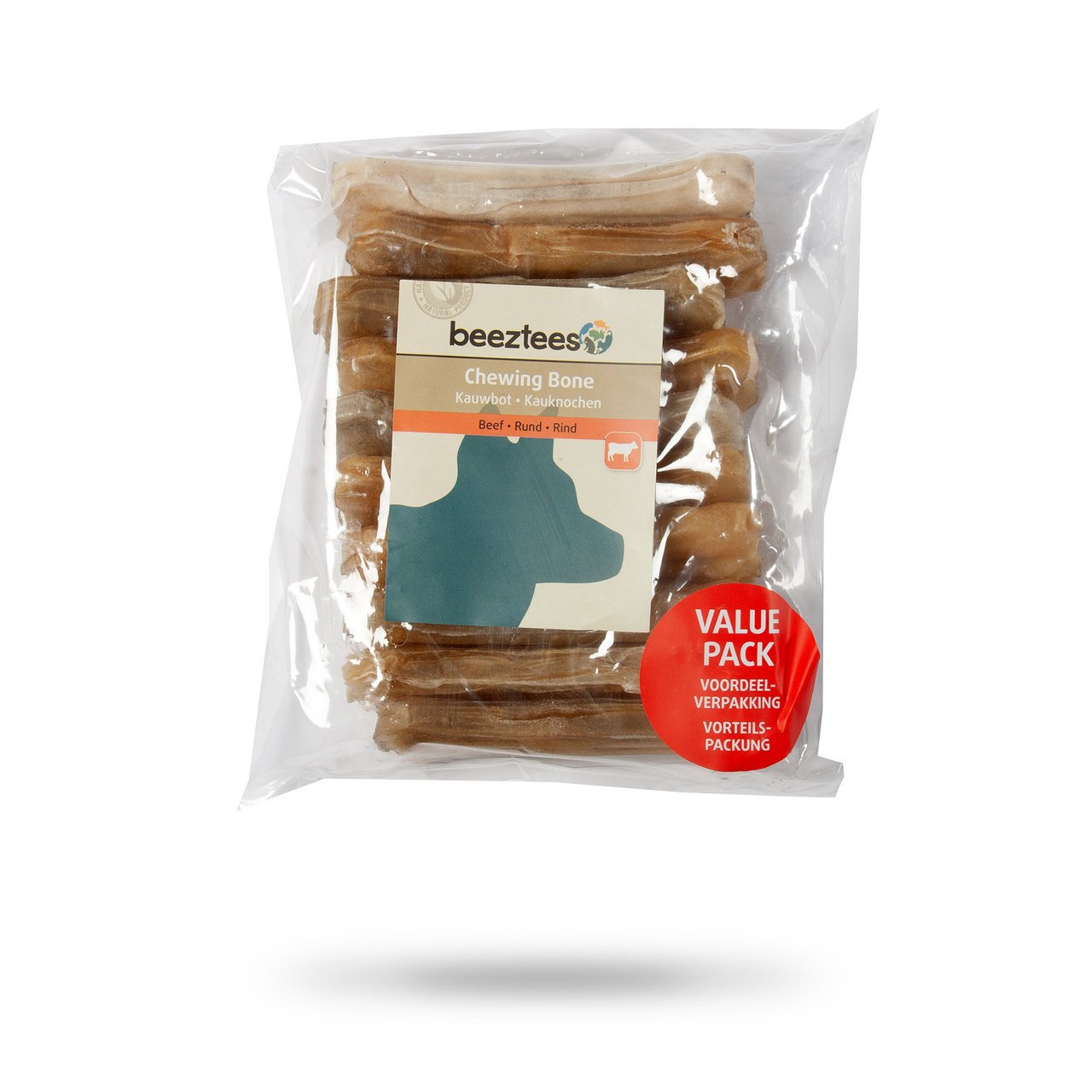 Beeztees Hundesnack Kauknochen Rinderhaut im Vorteilspack Bild 6