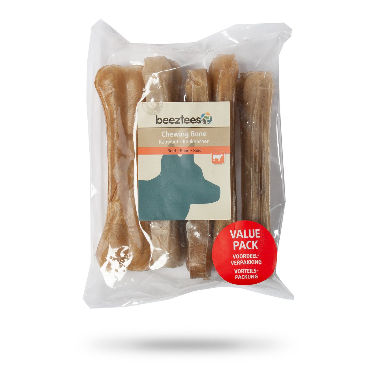 Beeztees Hundesnack Kauknochen Rinderhaut im Vorteilspack Bild 7