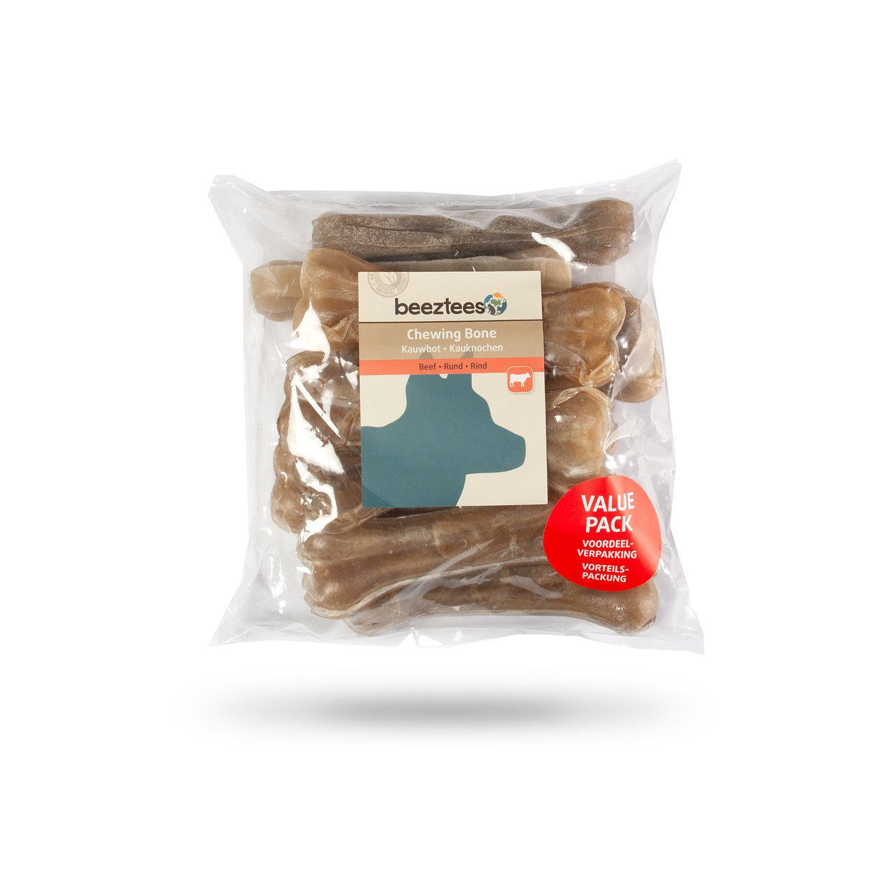 Beeztees Hundesnack Kauknochen Rinderhaut im Vorteilspack Bild 8