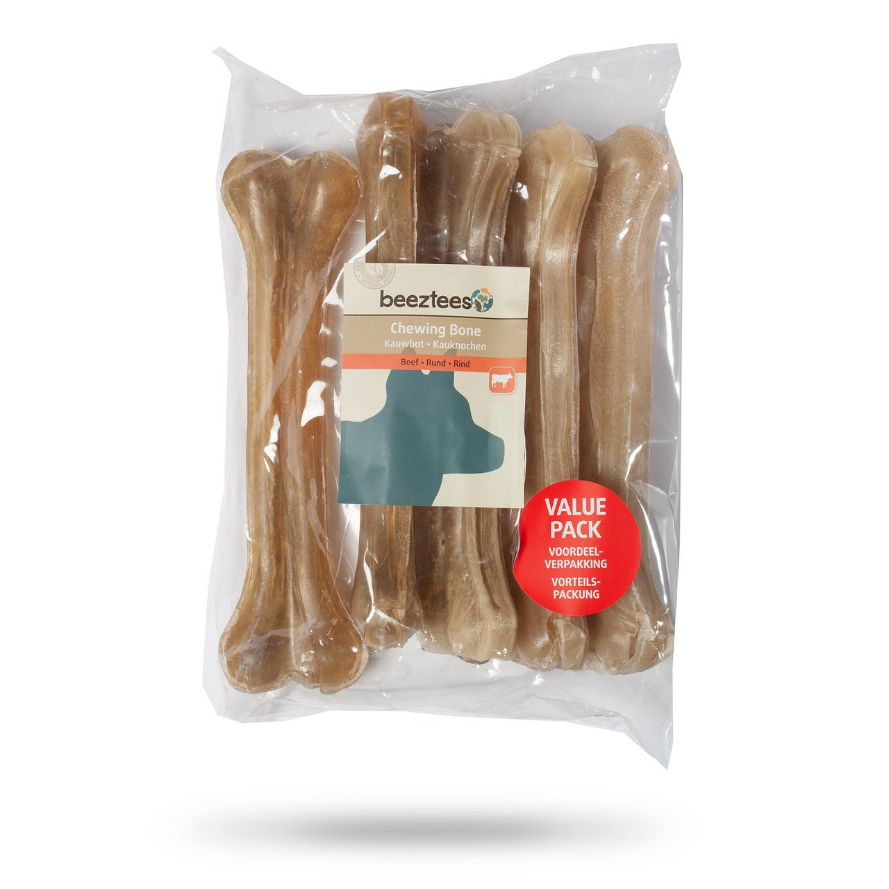 Beeztees Hundesnack Kauknochen Rinderhaut im Vorteilspack Bild 9