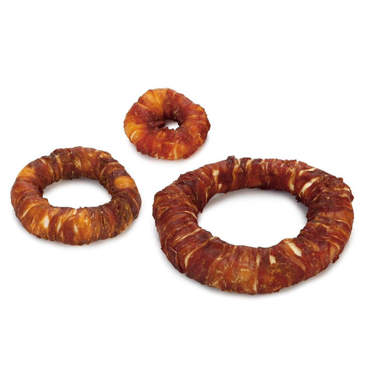 Beeztees Hundesnack Rinderhaut Ring mit Ente Bild 2