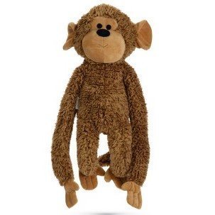 Schlenkertier für Hunde Plüsch Affe Bild 2