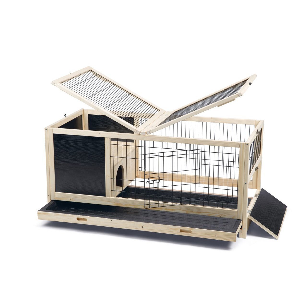 Kaninchenstall Jez Indoor Holz Bild 3