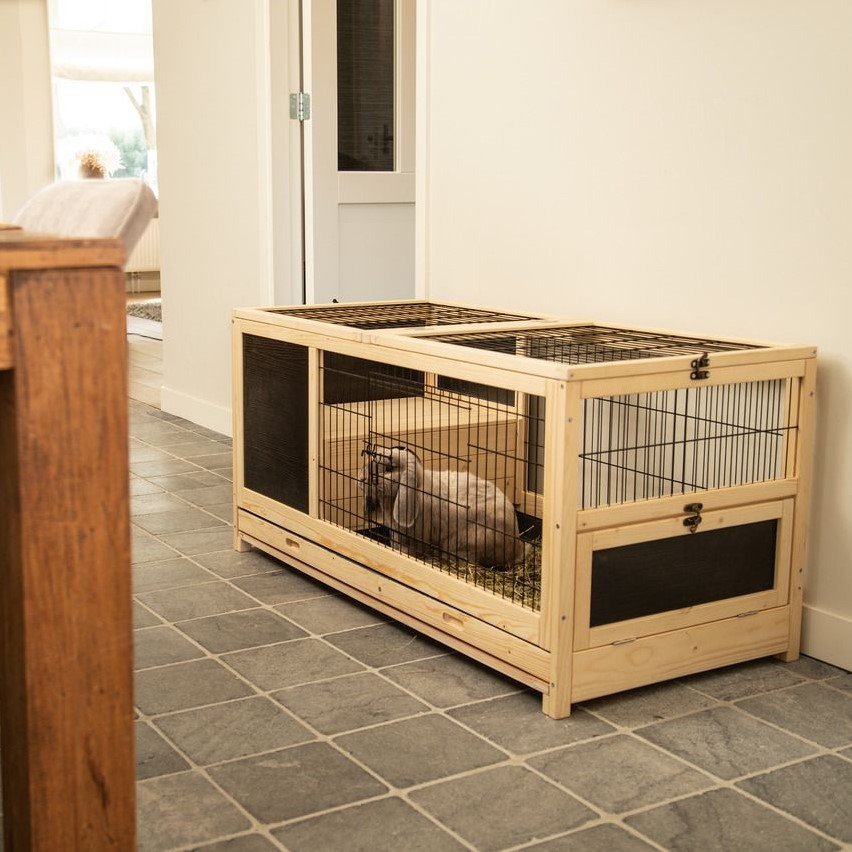Kaninchenstall Jez Indoor Holz Bild 2