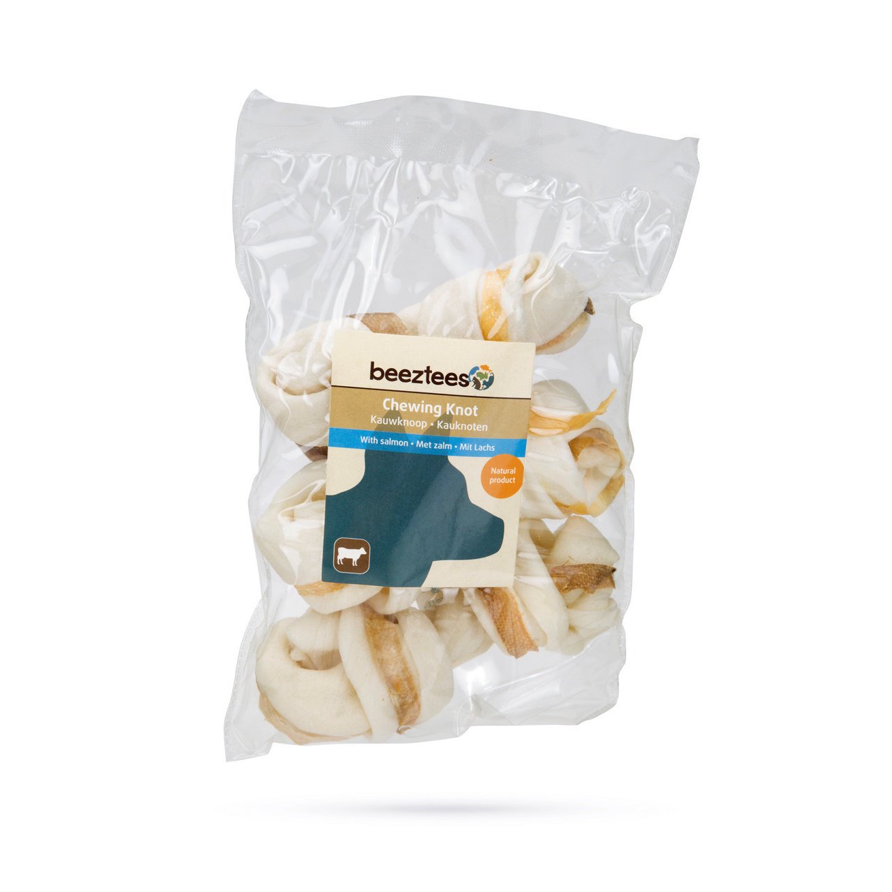 Beeztees Kauknoten mit Lachs für Hunde Bild 1