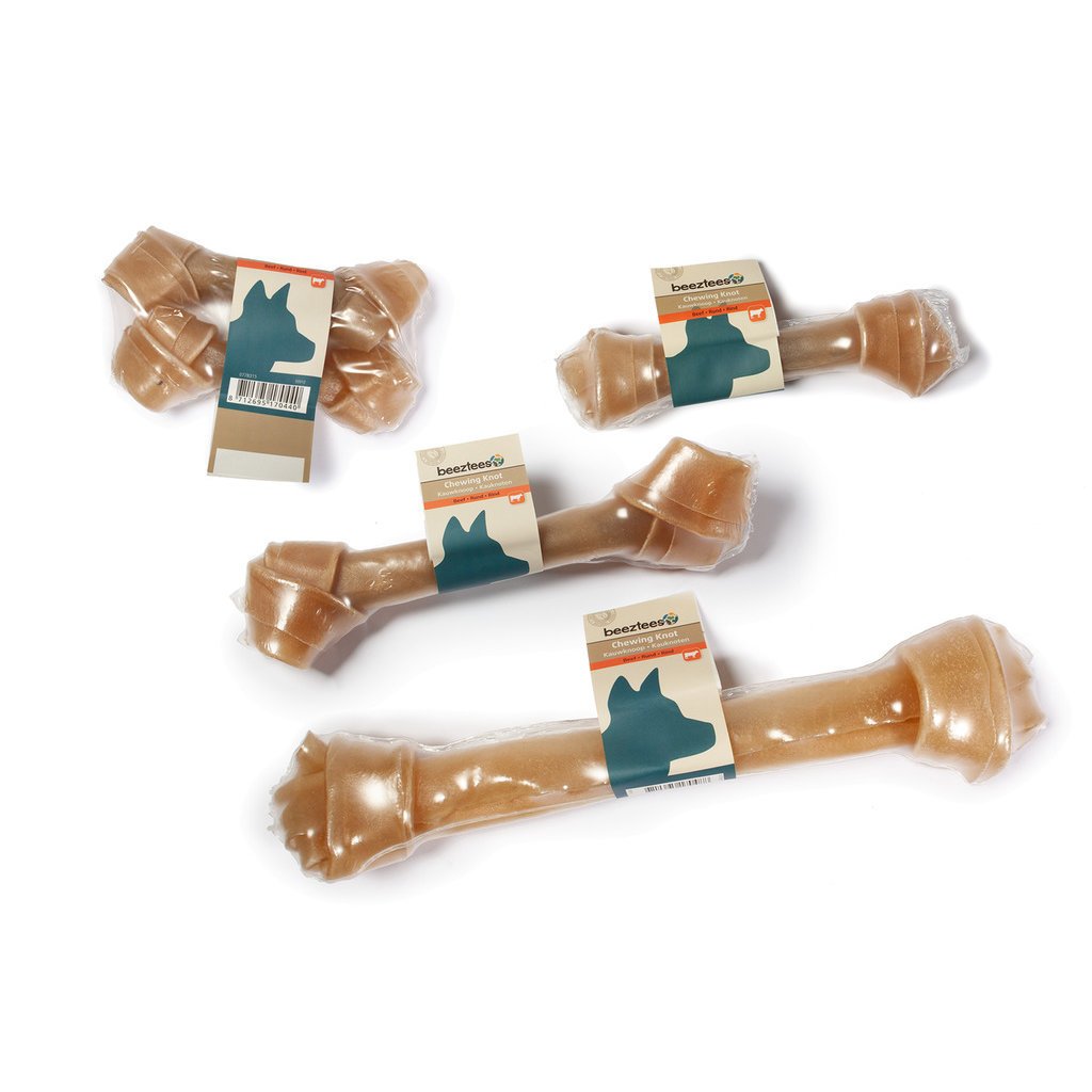 Beeztees Kauknoten Rinderhaut für Hunde Bild 1