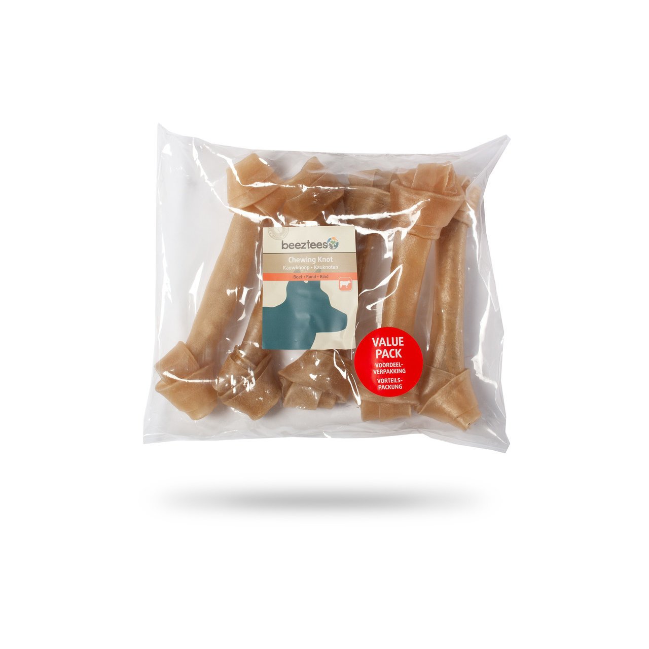 Beeztees Kauknoten Rinderhaut für Hunde Bild 6