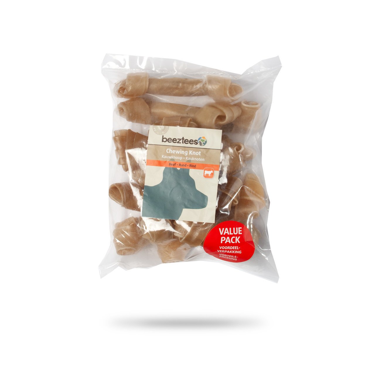 Beeztees Kauknoten Rinderhaut für Hunde Bild 7