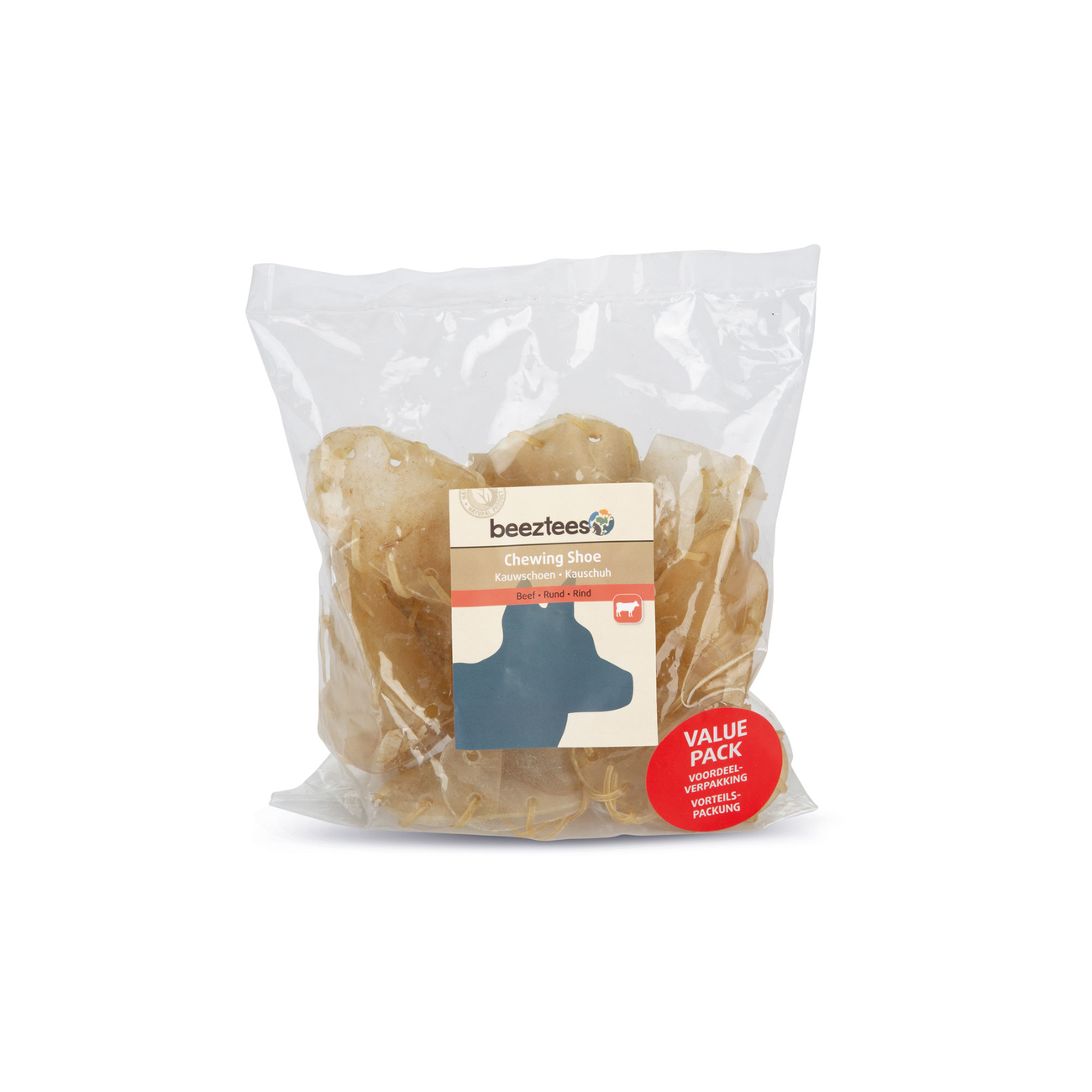Beeztees Hundesnack Kauschuhe Rinderhaut für Hunde Bild 5