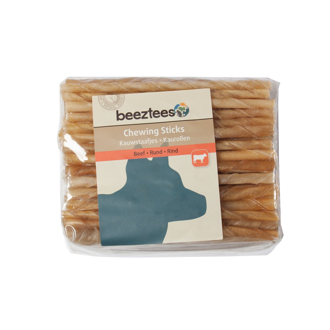 Beeztees Kaustick für Hunde Rinderhaut Bild 2