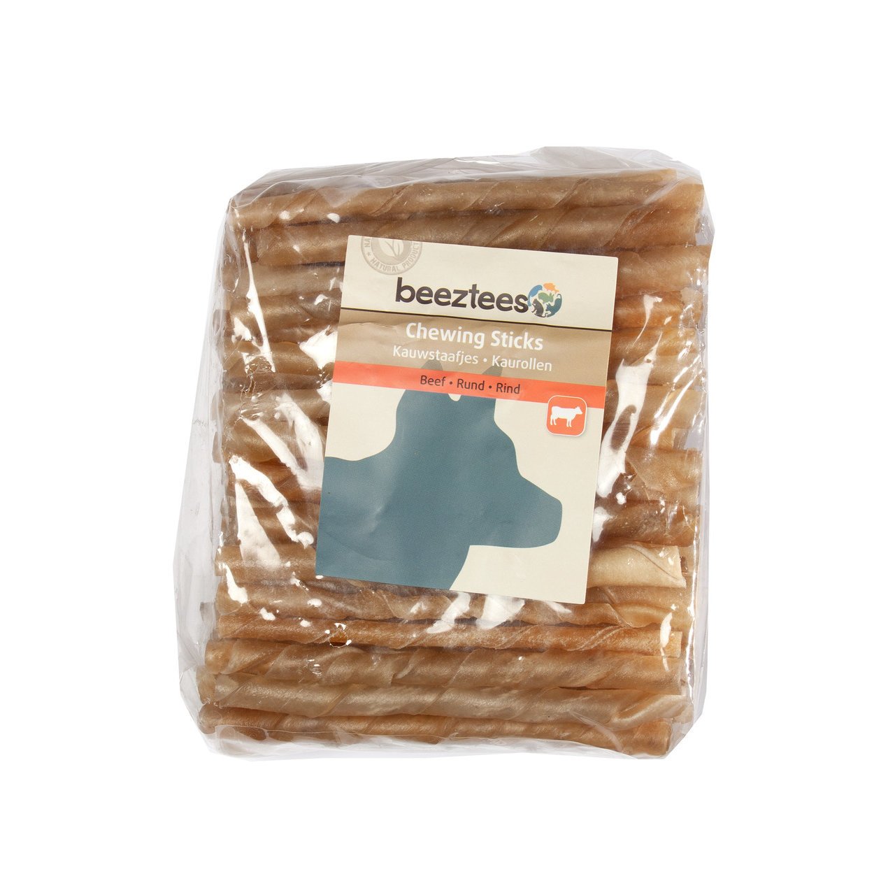 Beeztees Kaustick für Hunde Rinderhaut Bild 3