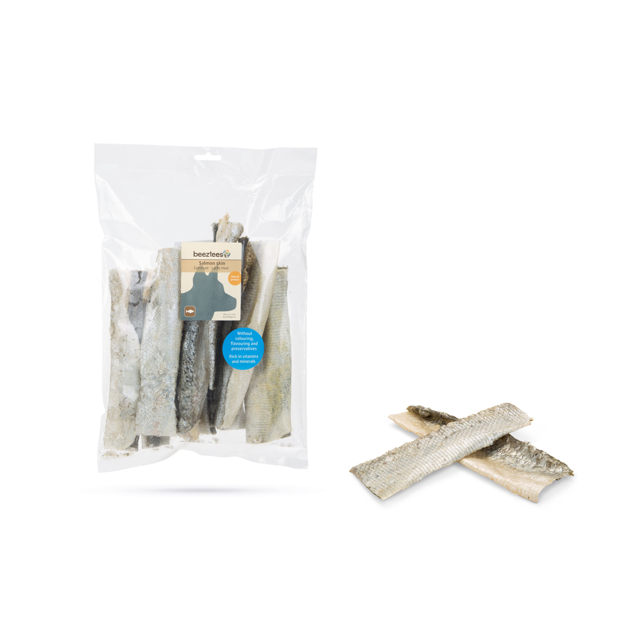 Beeztees Lachshaut Hundesnack Bild 1