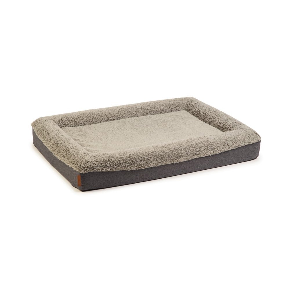 Beeztees Memoryfoam Liegekissen Yura für Hunde, grau – 100x70x15cm 