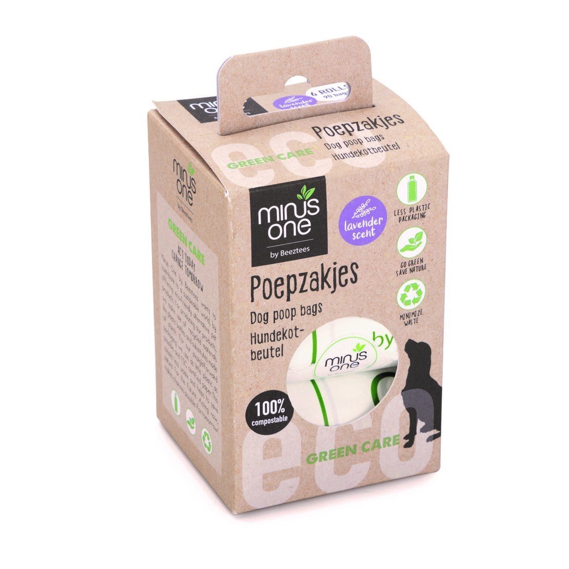 Minus One Kompostierbare Kotbeutel Lavendelduft Bild 4