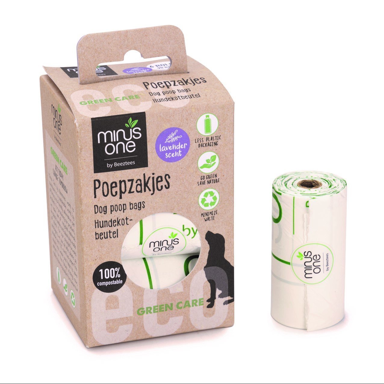 Minus One Kompostierbare Kotbeutel Lavendelduft Bild 1