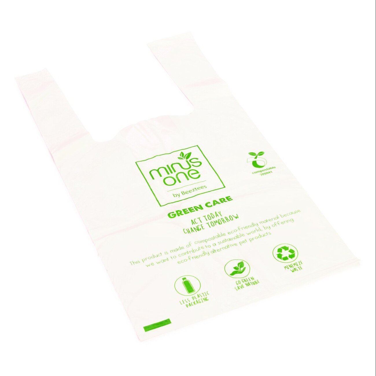 Minus One Recycling Kotbeutel mit Henkeln Bild 2