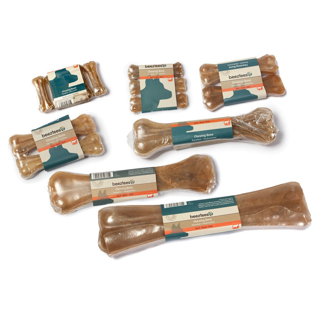 Beeztees Rinderhaut Kauknochen für Hunde Bild 1