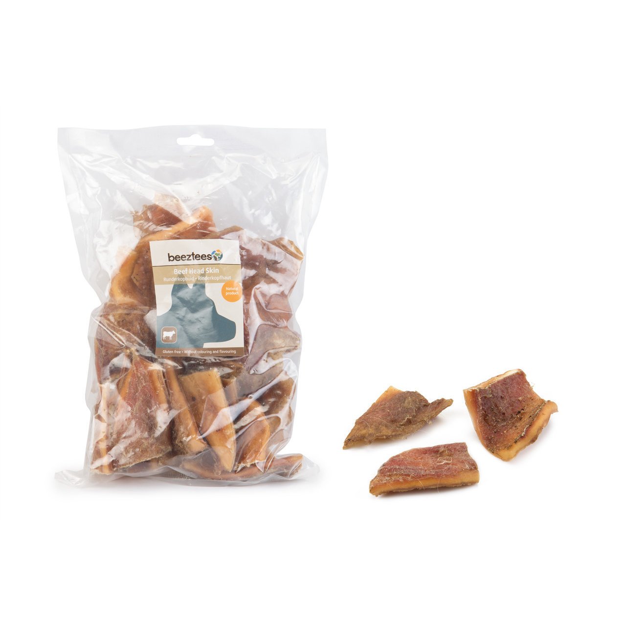 Beeztees Rinderkopfhautstücke für Hunde Bild 3