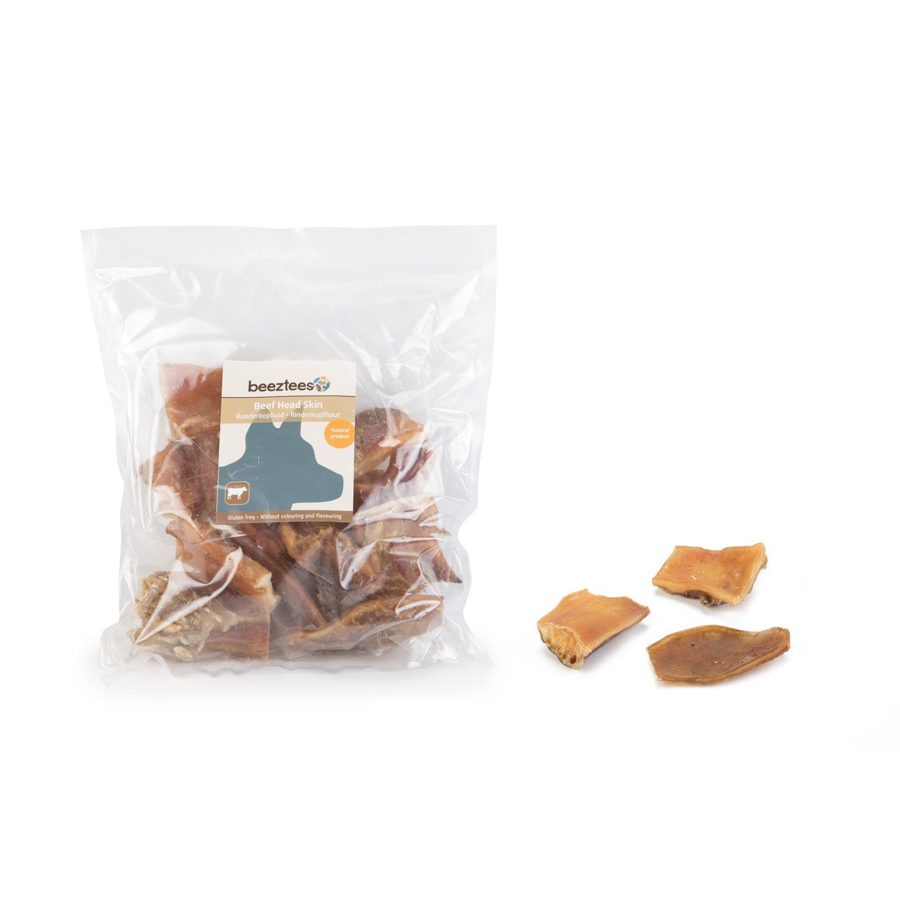 Beeztees Rinderkopfhautstücke für Hunde Bild 2