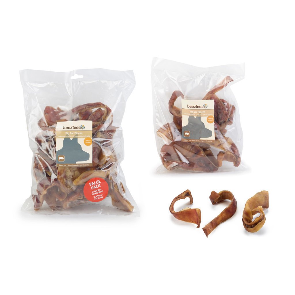Beeztees Schweineohrstücke Hundesnack Bild 1