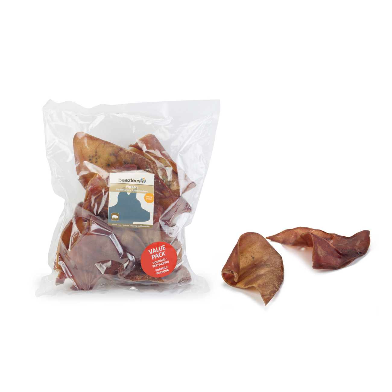 Beeztees Schweinohren für Hunde Bild 1