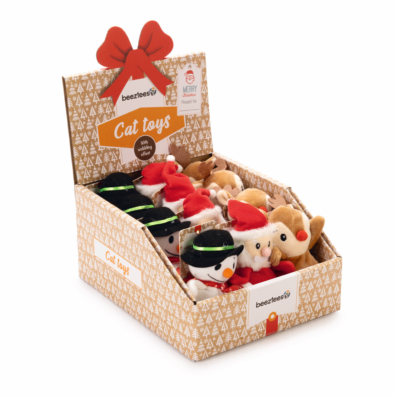 Weihnachtswobbler Katzenspielzeug Bild 2