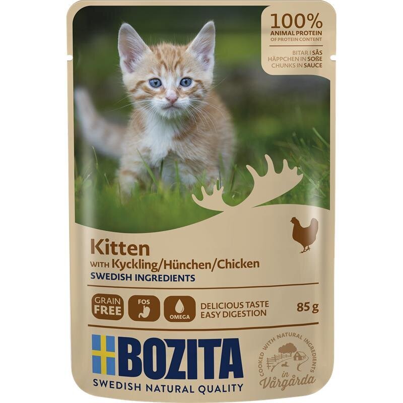 Bozita Pouch Häppchen in Soße für Kitten Bild 1