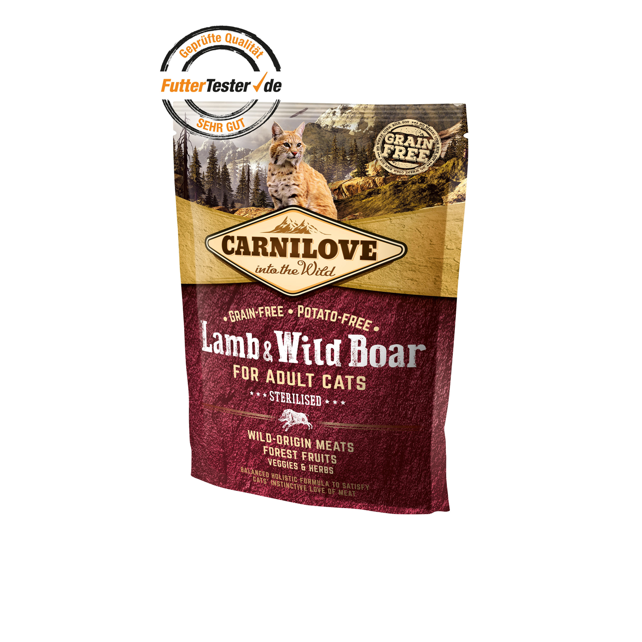 Carnilove Adult Lamb & Wild Boar Katzenfutter Bild 3