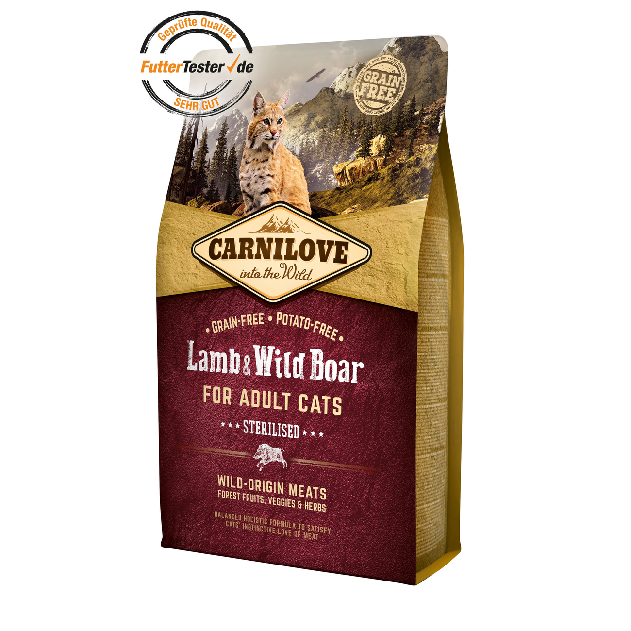 Carnilove Adult Lamb & Wild Boar Katzenfutter Bild 2
