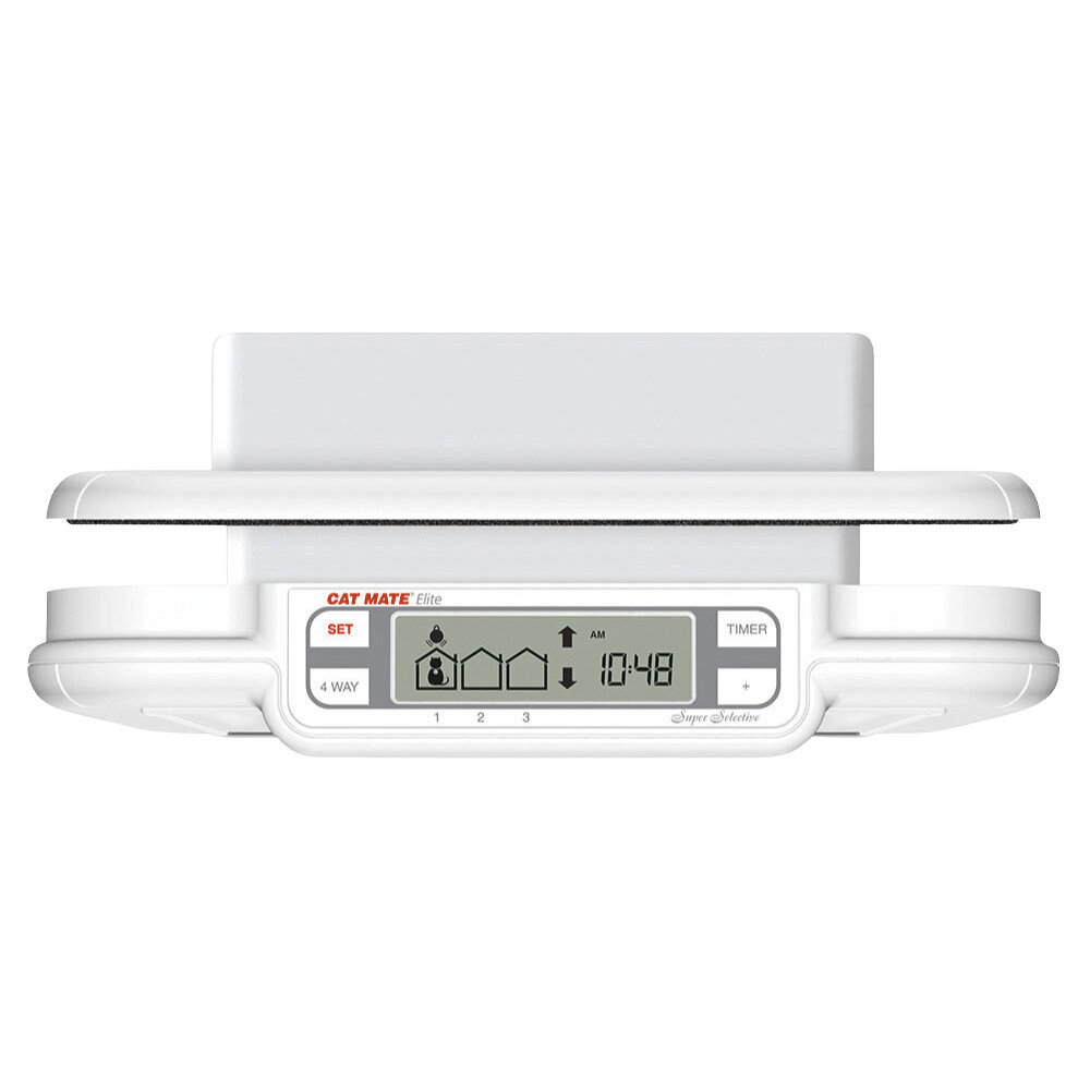 Elektronische Cat Mate Katzenklappe Microchip mit Zeitschaltuhr Bild 2