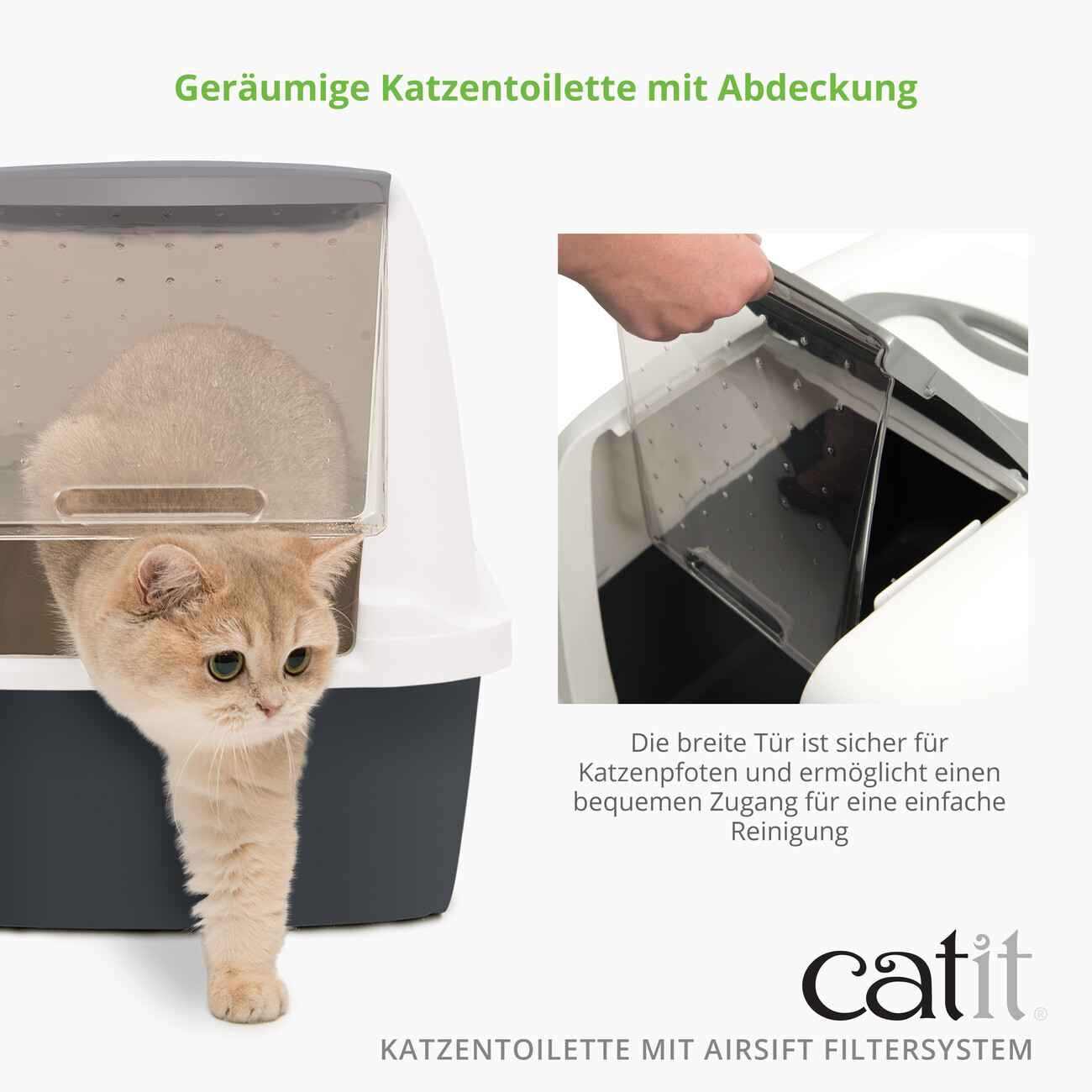 Catit Katzentoilette mit Abdeckung Bild 6