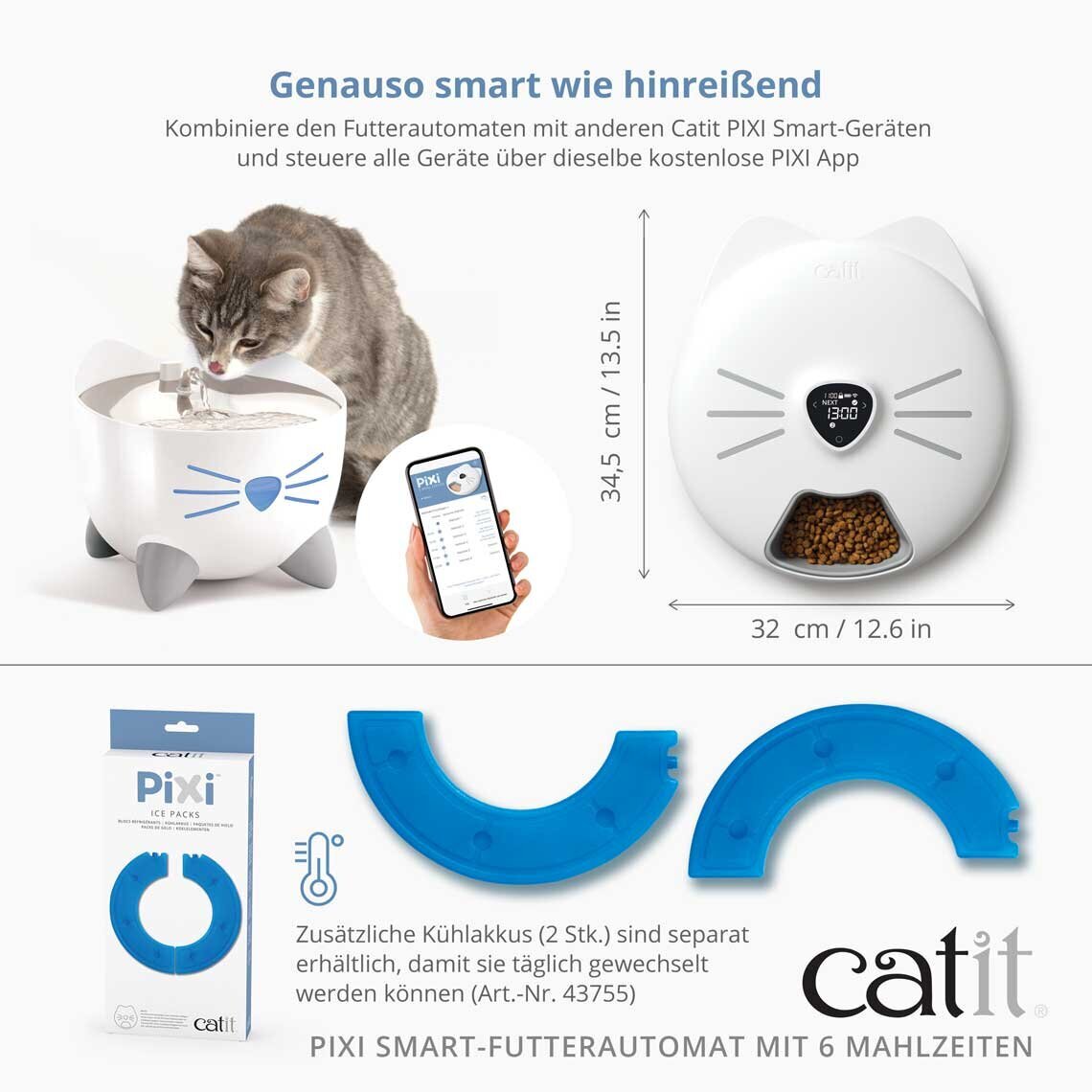 Catit Pixi Smart Futterautomat für 6 Mahlzeiten Bild 4