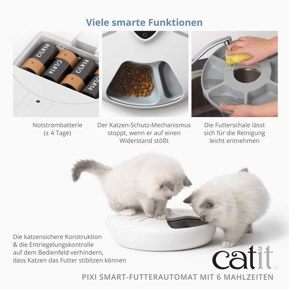 Catit Pixi Smart Futterautomat für 6 Mahlzeiten Bild 5