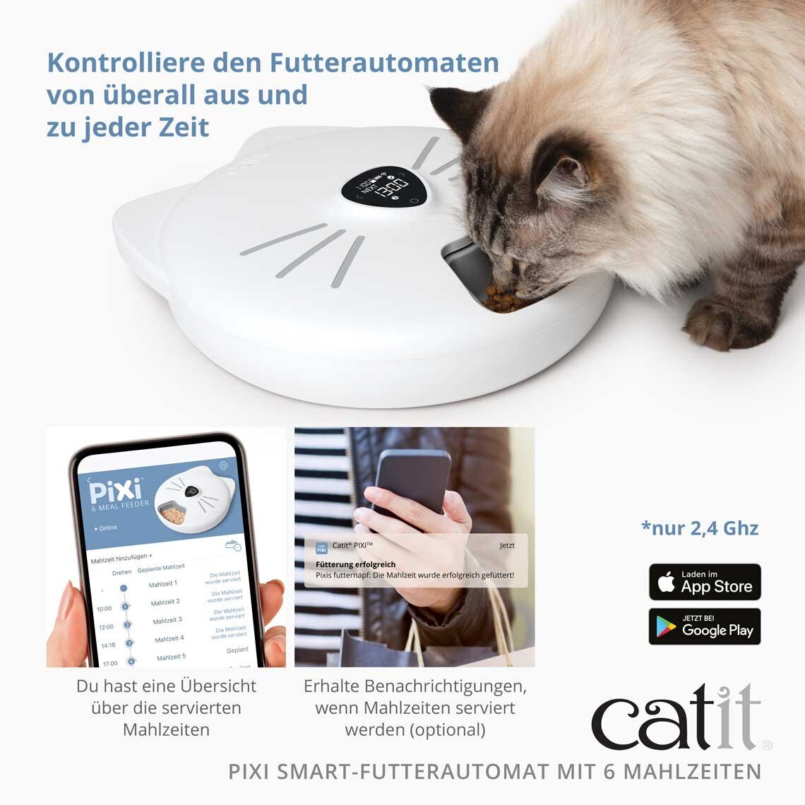 Catit Pixi Smart Futterautomat für 6 Mahlzeiten Bild 6