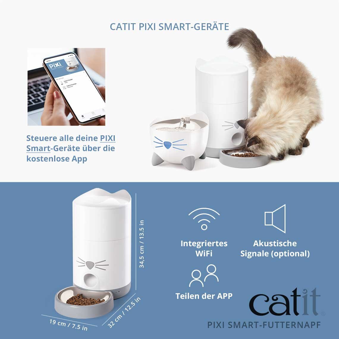 Catit Pixi Smart Katzen Futterautomat Bild 2