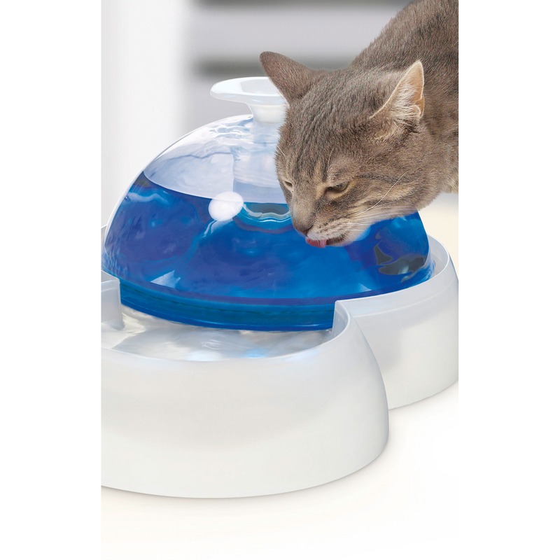 Catit Trinkbrunnen 3L mit Futternapf für Katzen und kleine Hunde Bild 3