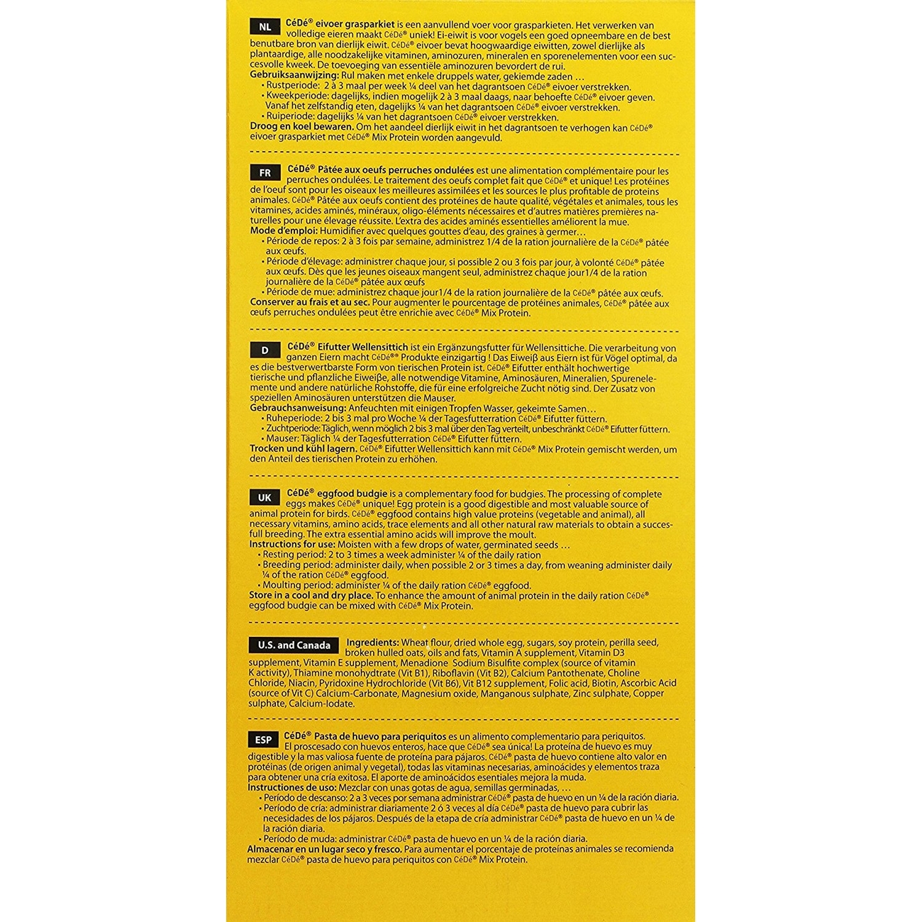 CéDé Vogelfutter Eifutter Wellensittich Bild 4