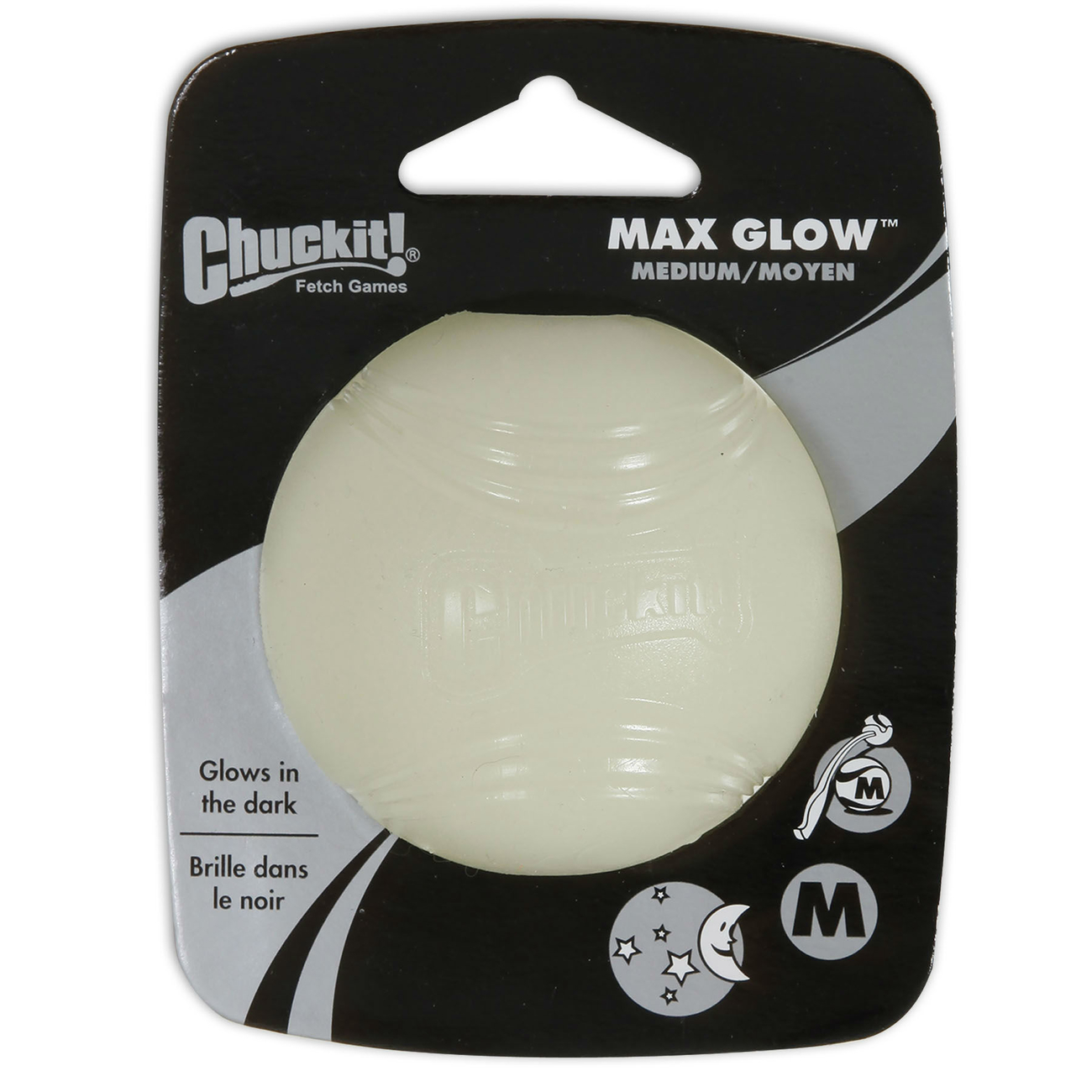 Chuckit Max Glow Ball für Hunde Ballschleuder Bild 2