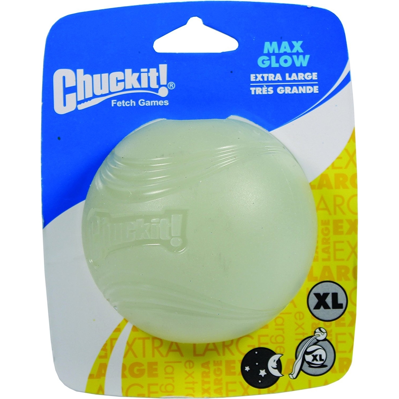 Chuckit Max Glow Ball für Hunde Ballschleuder Bild 5