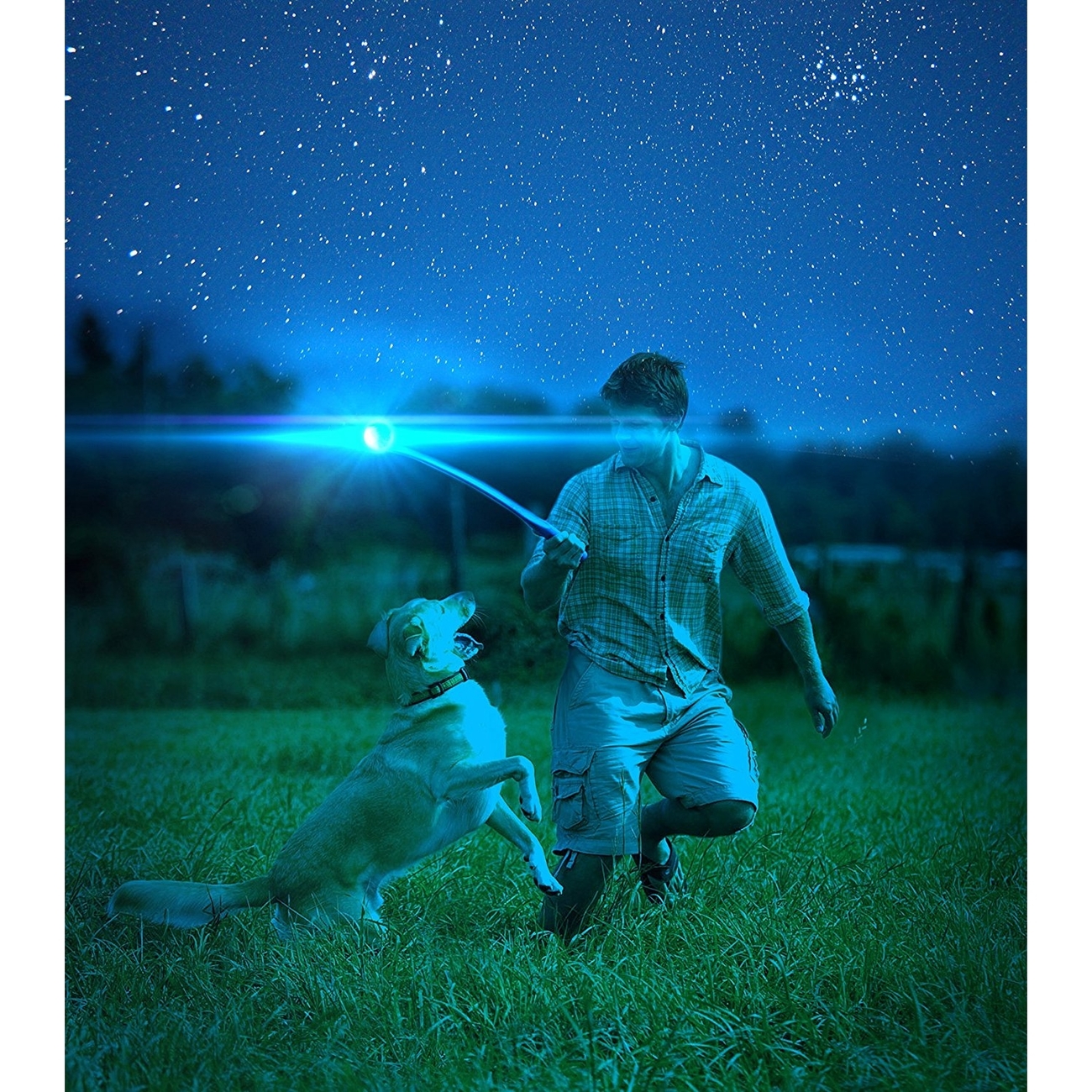 Chuckit Max Glow Ball für Hunde Ballschleuder Bild 8