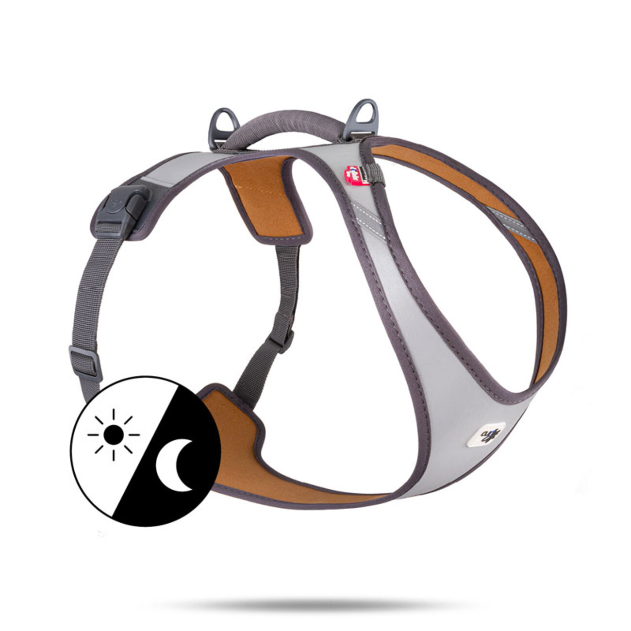 Curli Belka Geschirr Glow Gray – Sicher & Stylish für deinen Hund Bild 1